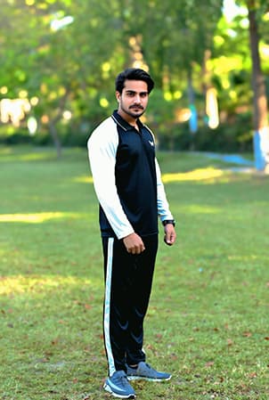Mens Black and White Athletic Tracksuit