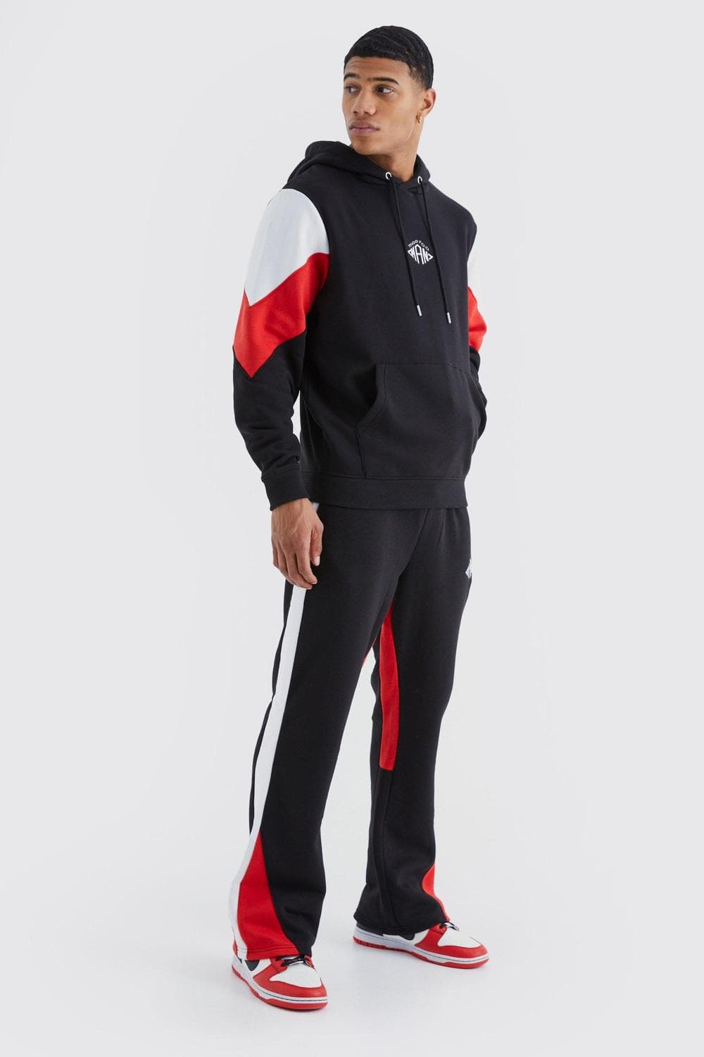 Men's Colour Block Streetwear Jogger Co-ord