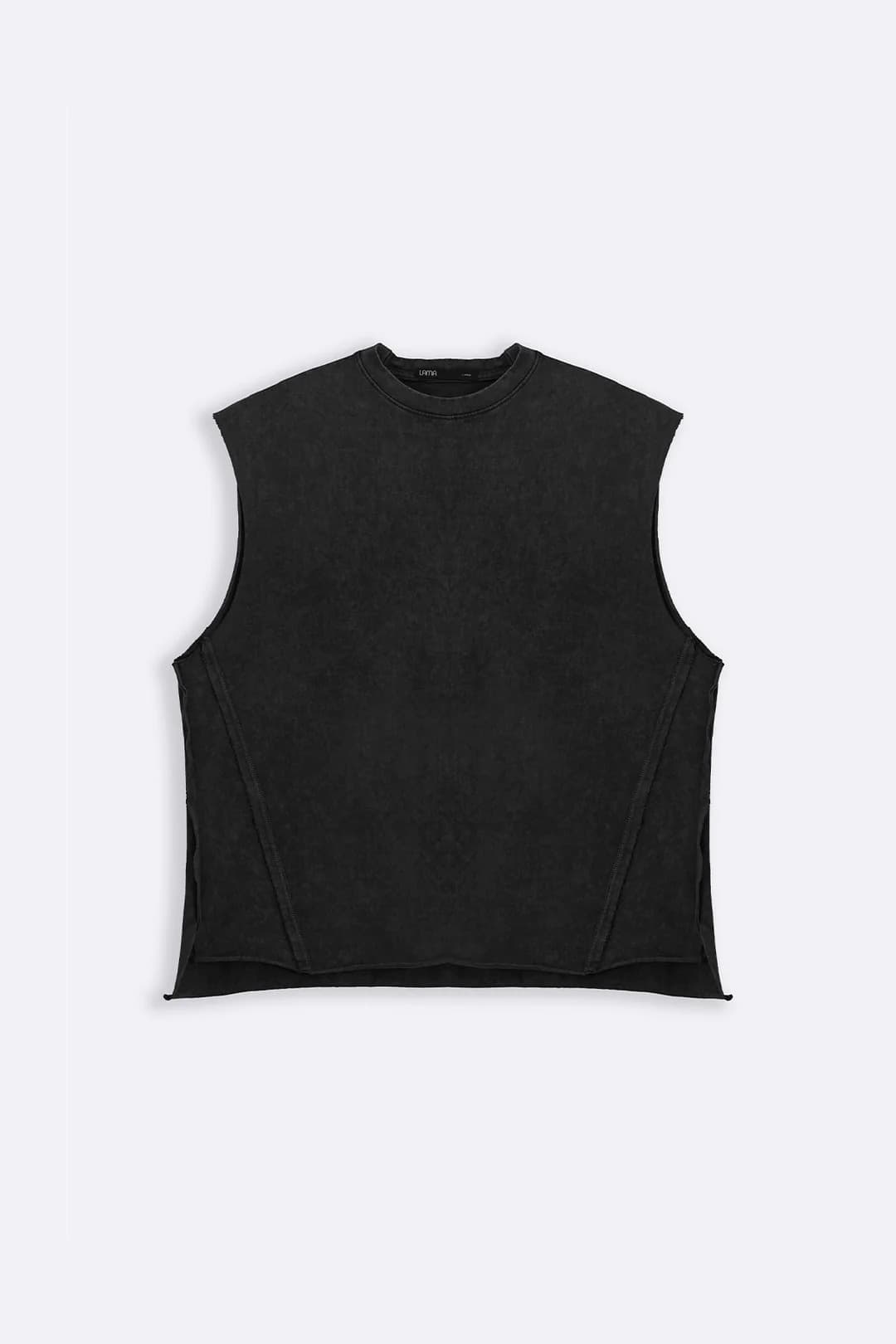WASHED EFFECT SLEEVELESS TEE
