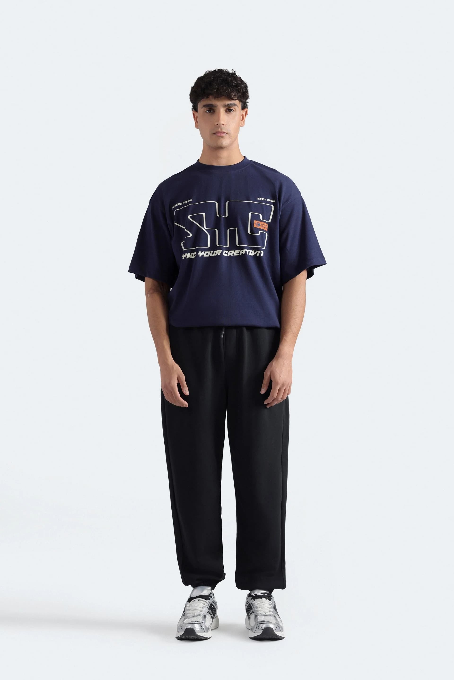 STC Navy Logo Tracksuit Set
